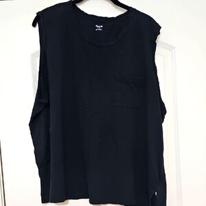Black 3x Madewell Tank Top 100% Cotton